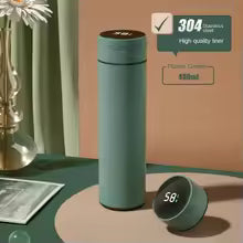Green Thermo bottle - temperature controlled stainless steel