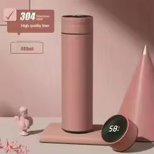 Pink Thermo bottle - temperature controlled stainless steel